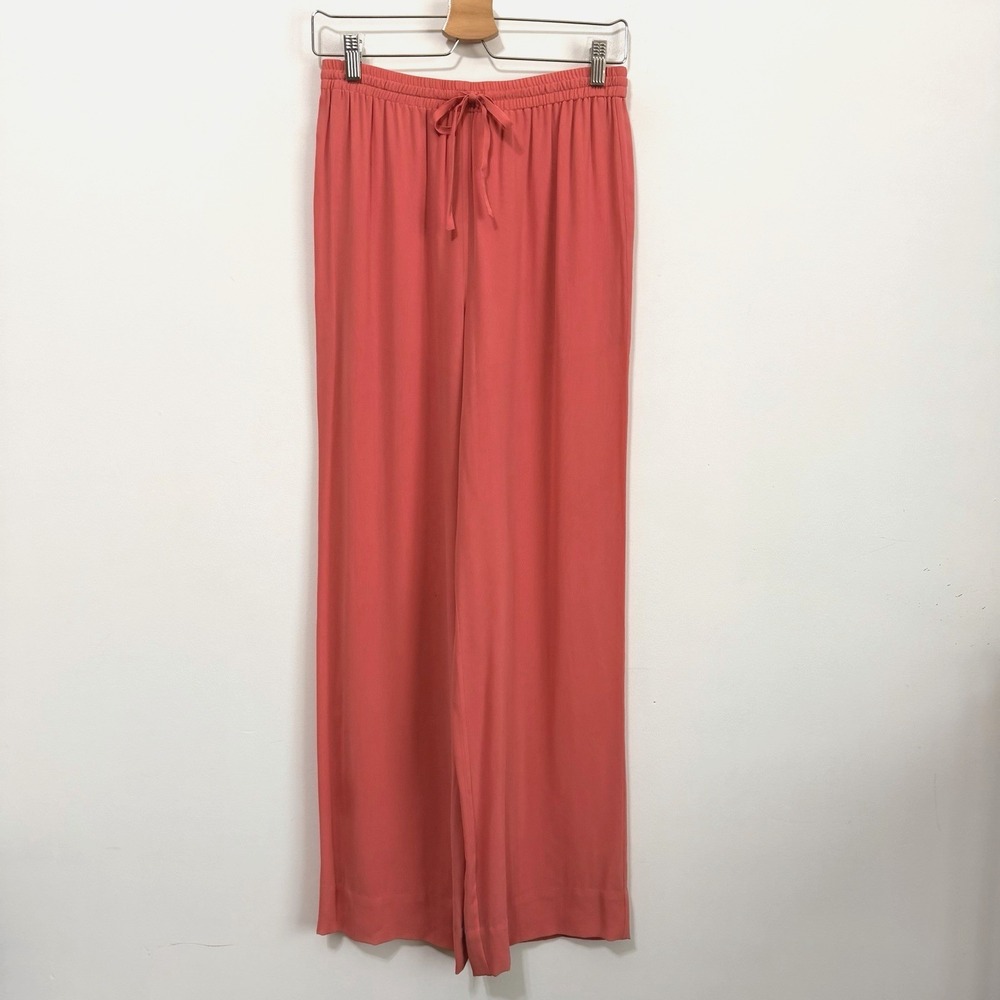 Cerruti 1881 Silk Pants 6 Dusty Rose Soft Pink Pull On 28x30 Party Vintage FLAW